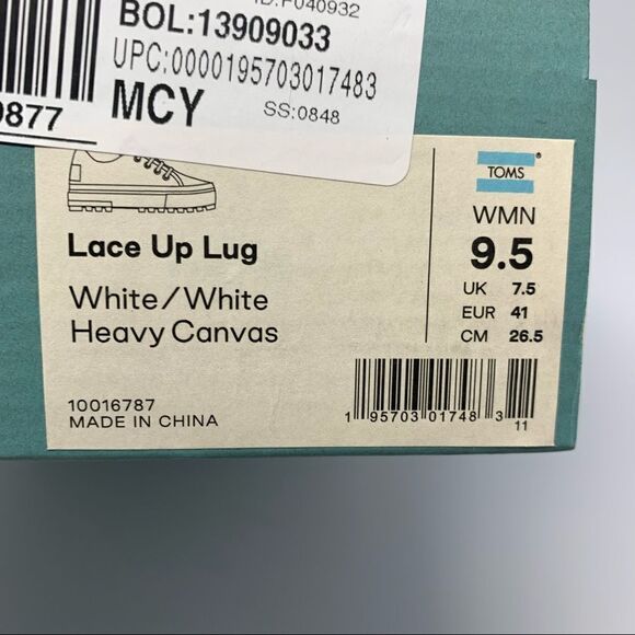 Toms Alpargata Lace up Lug Sneakers - Picture 7 of 8